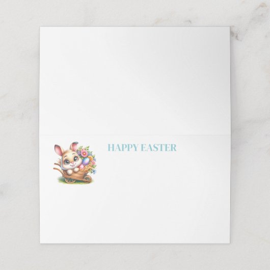 Easter Name Place Card プレイスカード (外部開封)