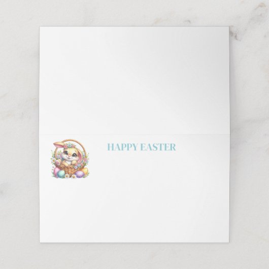Easter Name Place Card プレイスカード (外部開封)