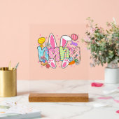 Easter Nana Bunny Ears Coquette Bow Easter Rabbit  アクリルサイン (ウェディング)