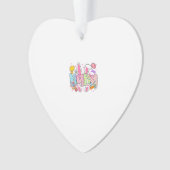 Easter Nana Bunny Ears Coquette Bow Easter Rabbit  オーナメント (正面)