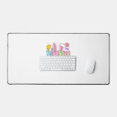 Easter Nana Bunny Ears Coquette Bow Easter Rabbit  デスクマット (キーボード&マウス)