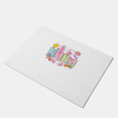 Easter Nana Bunny Ears Coquette Bow Easter Rabbit  ドアマット (アングル)