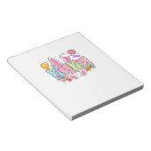 Easter Nana Bunny Ears Coquette Bow Easter Rabbit  ノートパッド (アングル)