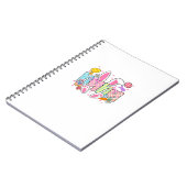 Easter Nana Bunny Ears Coquette Bow Easter Rabbit  ノートブック (左側)