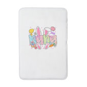 Easter Nana Bunny Ears Coquette Bow Easter Rabbit  バスマット (正面縦)