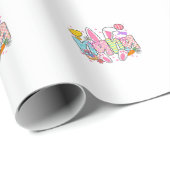 Easter Nana Bunny Ears Coquette Bow Easter Rabbit  ラッピングペーパー (ロールコーナー)