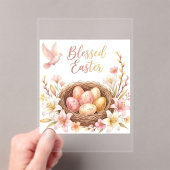 Easter Nest with Eggs アクリル招待状 (インサイチュ (ポータブル))