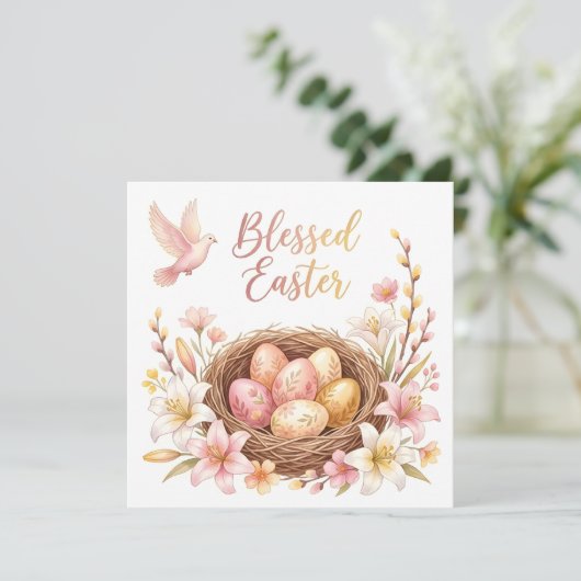 Easter Nest with Eggs 招待状 (スタンド正面)