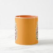 Easter of Petals – Floral Bunny Art - caneca マグカップ (中央)