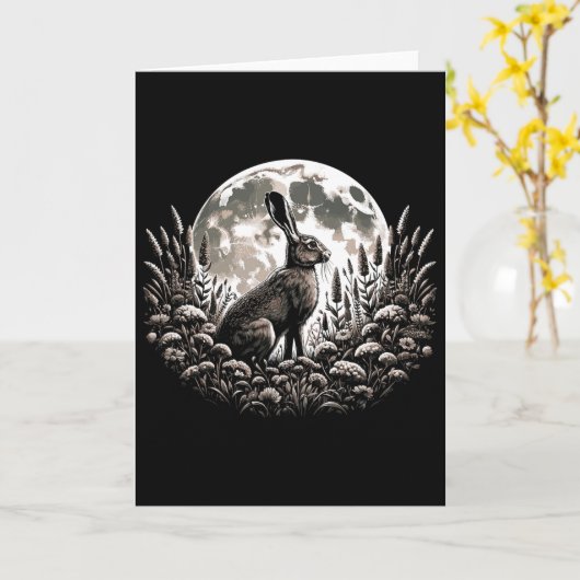 Easter Ostara Eostre Pagan Witchcraft Spring Moon  カード (黄色い花)