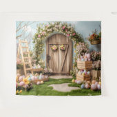 Easter Party Backdrop Photo Wall Art Banner タペストリー (正面(横))