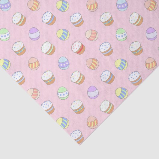 Easter Party Cakes and Eggs Cute Pattern 薄葉紙 (詳細)