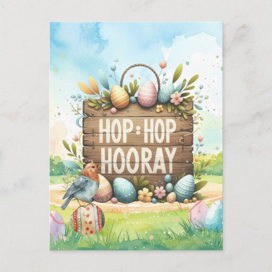 Easter Party Invitation card ポストカード (正面)