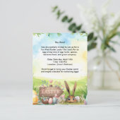 Easter Party Invitation card ポストカード (スタンド正面)