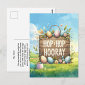 Easter Party Invitation card ポストカード (正面/裏面)