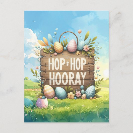Easter Party Invitation card ポストカード (正面)