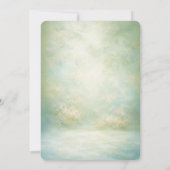 Easter Party Invitation Floral Eggs Spring Elegant 招待状 (裏面)