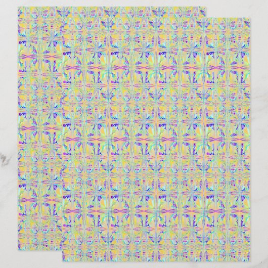 Easter Pastel Abstract 2-Sided Scrapbook Paper (正面/裏面)