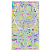 Easter Pastel Abstract Design Gift Bag スモールペーパーバッグ (裏面)