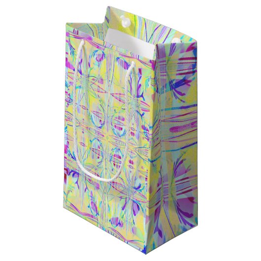 Easter Pastel Abstract Design Gift Bag スモールペーパーバッグ (正面アングル)