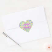 Easter Pastel Abstract Heart Stickers - Birthday ハートシール (封筒)