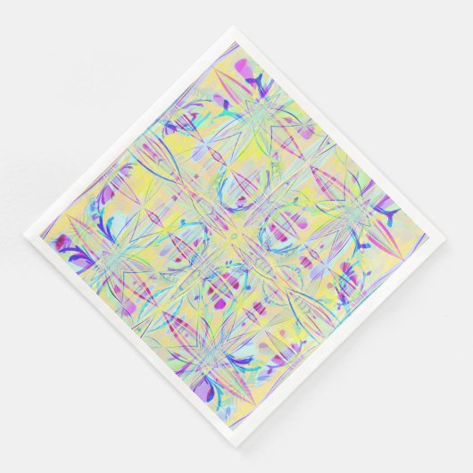 Easter Pastel Abstract Party Paper Napkins (コーナー)