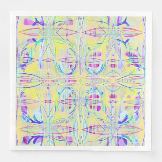 Easter Pastel Abstract Party Paper Napkins (正面)