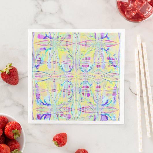 Easter Pastel Abstract Party Paper Napkins (インサイチュ)