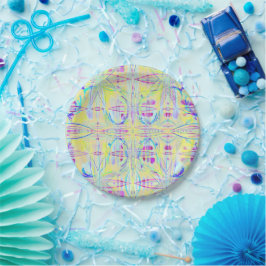 Easter Pastel Abstract Party Paper Plates ペーパープレート