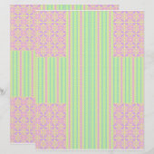 Easter Pastel Cross 2-Sided Scrapbook Paper (正面/裏面)