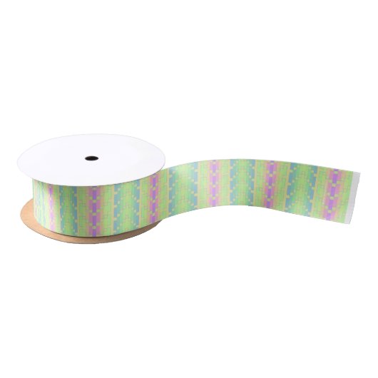 Easter Pastel Cross Party Grosgrain Ribbon サテンリボン (リール)