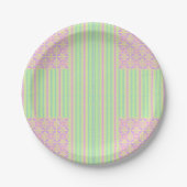 Easter Pastel Cross Party Paper Plates ペーパープレート (正面)