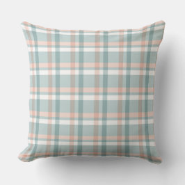 Easter Pastel Gingham Throw Pillow アウトドアクッション