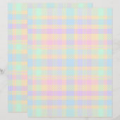 Easter Pastel Plaid 2-Sided Scrapbook Paper (正面/裏面)