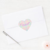 Easter Pastel Plaid Heart Stickers - Celebrate ハートシール (封筒)