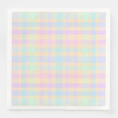 Easter Pastel Plaid Party Paper Napkins (正面)