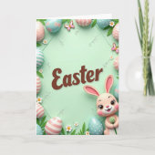 Easter Pattern Celebration Card カード (正面)