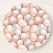 Easter Peach Pink Eggs   コースター (正面)