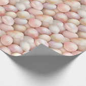 Easter Peach Pink Eggs   ラッピングペーパー (角)