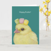 Easter peep card カード (黄色い花)