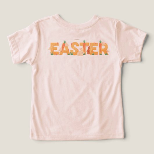 Easter Personalized Toddler T-Shirt (デザイン裏面)