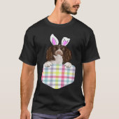 Easter Plaid English Springer Spaniel Bunny Dog In Tシャツ (正面)