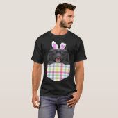 Easter Plaid Schipperke Bunny Dog In Pocket Tシャツ (正面フル)