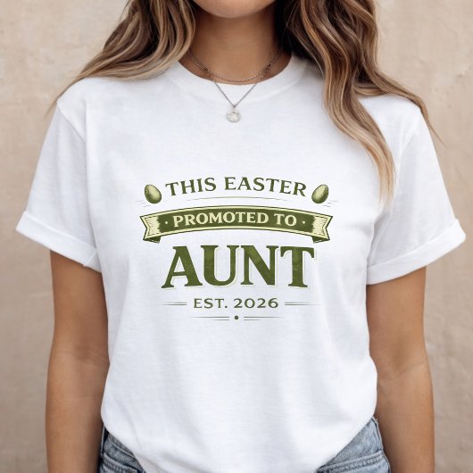 Easter Pregnancy Announcement Shirt for Aunt Tシャツ