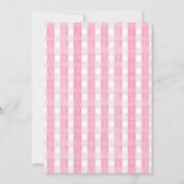 Easter Rabbit Bunny Girl Baby Shower Invitation 招待状 (裏面)