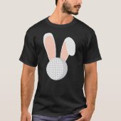 Easter Rabbit Bunny Golf Ball Golfer Funny Holiday Tシャツ (正面)