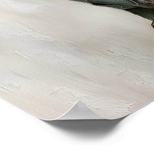 Easter Rabbit Carrot Print, Spring Bunny ポスター (角)