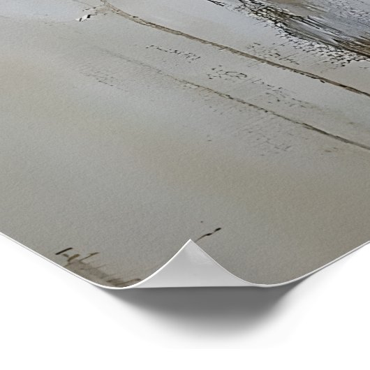 Easter Rabbit Carrot Print, Spring Bunny ポスター (角)