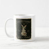 Easter Rabbit Delivery Co Vintage Bunny コーヒーマグカップ (左)