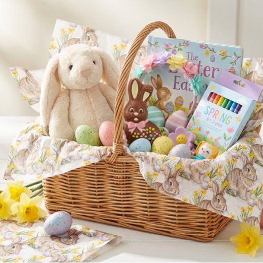 Easter Rabbit Pattern  薄葉紙